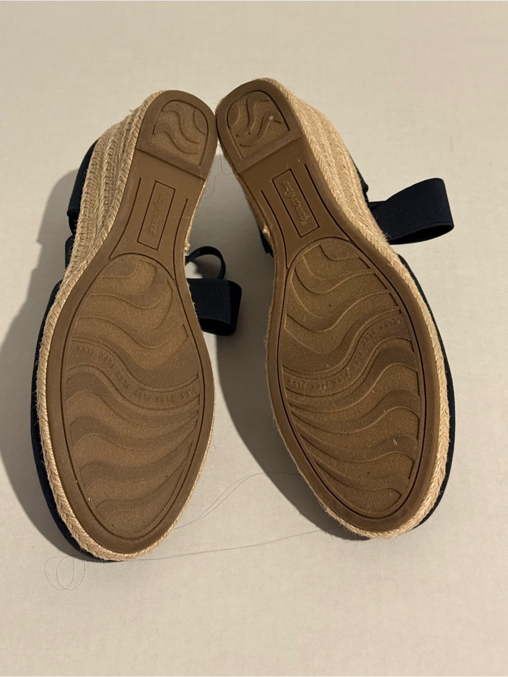 easy street Navy Espadrille Wedge Size 10 - Picture 8 of 11